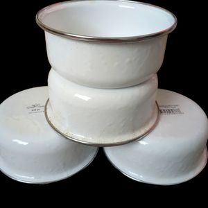 Golden Rabbit Soup Bowls NWT What/Silver